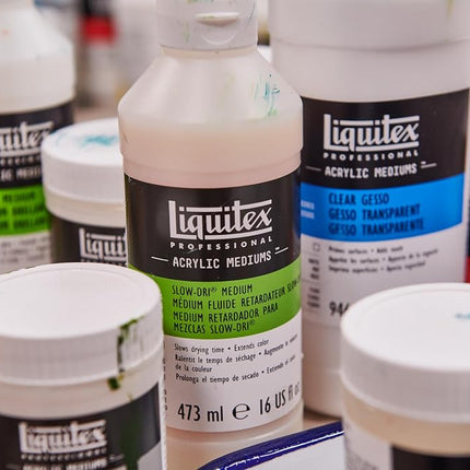 Liquitex Professional Gesso Médium de préparation de surface, seau de 1,89 L (un demi-gallon), Gesso transparent