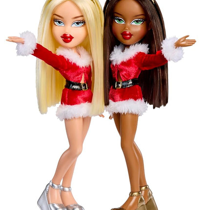 Bratz Very Merry Cloe - Fashion Doll With Real Fashion and Accessories, Special Christmas Theme, Holiday Packaging, Cute Toys for Girls, Red