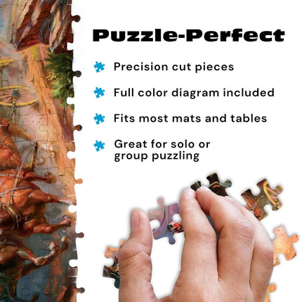 Buffalo Games - Blend COTA - Wild Wild West - 1000 Piece Jigsaw Puzzle for Adults - Challenging Puzzle Perfect for Game Nights - Finished Size is