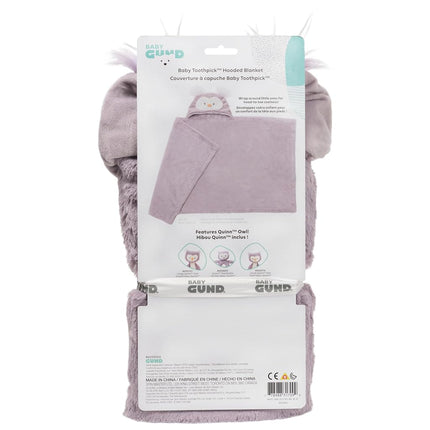 GUND Baby Lil’ Luvs Hooded Blanket, Quinn Owl, Ultra Soft Plush Security Blanket for Babies and Newborns