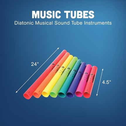 Constructive Playthings Boomwhackers Tubes, Music Making for Kids, Classroom Toys, Ages 3 Years and Up