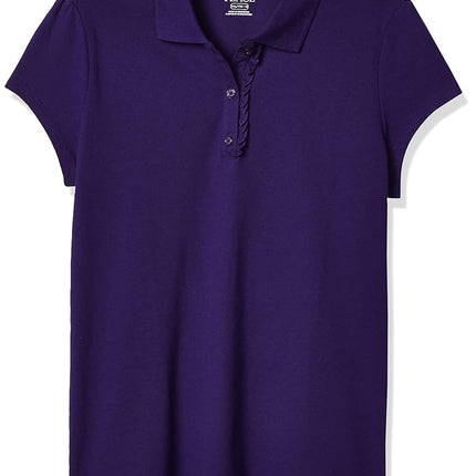 The Children's Place Girls' Short Sleeve Polo, Regal Violet, X-Large