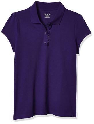 The Children's Place Girls' Short Sleeve Polo, Reg