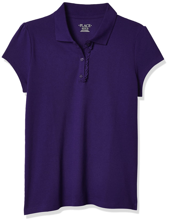 The Children's Place Girls' Short Sleeve Polo, Reg