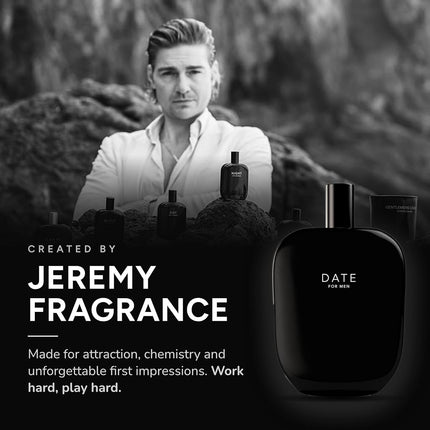 Fragrance One Date Extrait De Parfum Spray by Jeremy Fragrance for Men, 3.4 Ounce