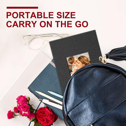 Ywlake Photo Album 4x6 200 Pockets Photos 2 Packs, Linen Photo Albums Holds 200 Horizontal Pictures Only Blue