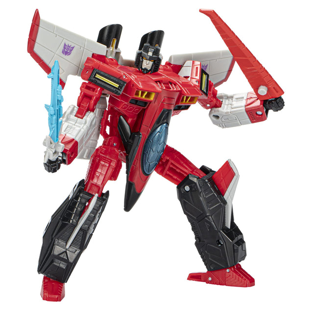 Transformers Toys Generations Legacy Voyager Figura de acción de Starscream Armada Universe - A partir de 8 años, 17.5 cm