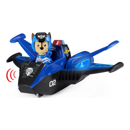 Paw Patrol, Jet to The Rescue Chase�s Deluxe Transforming Vehicle Toy with Lights and Sounds