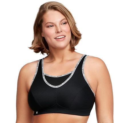 Glamorise No-Bounce Camisole Sports Wirefree Bra 1066 (Women's & Women's Plus) Black