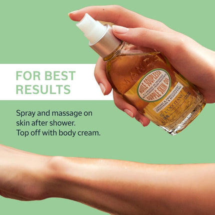 L'OCCITANE Almond Supple Skin Oil 100 ml | Enriched with 50% Almond Oil | Premium Beauty Skincare Oil for All Skin Types