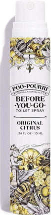 Poo-Pourri Before-You-Go Toilet Spray, Original Citrus, Travel Size 10 mL - Lemon, Bergamot and Lemongrass, 0.34 Fl Oz (Pack of 1)