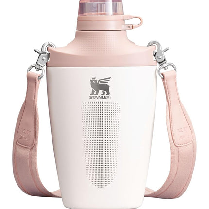 Stanley Cross Bottle | 23 oz Travel Bottle with Jacquard Strap | Leakproof Tritan Lid with Removable Straw | Recycled Stainless Steel | Double-Wall Vacuum Insulation