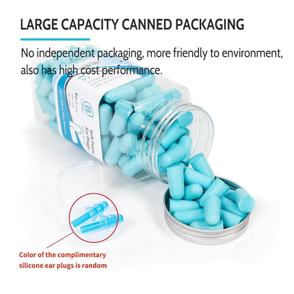 Lysian Ultra Soft Foam Earplugs 60 Pairs, 38dB SNR Ear Plugs for Sleeping, Mowing, Shooting, and All Loud Noise by , Yellow/White