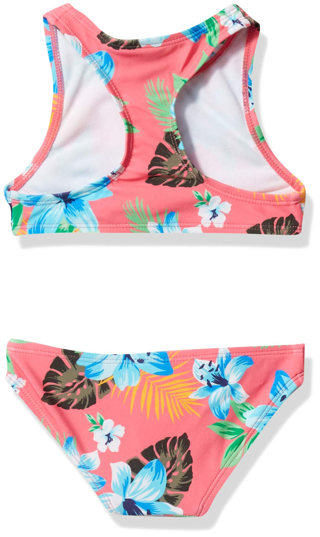 Kanu Surf Filles Maillot de Bain 2 Pièces Racer Bikini de Plage Addie Protection Solaire UPF 50+, Peggy Coral, 8