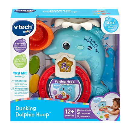 VTech Dunking Dolphin Hoop Bath Toy for Toddlers