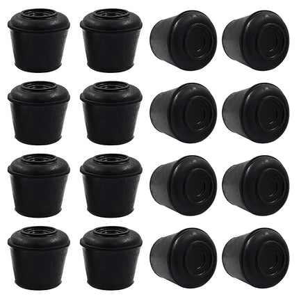 suiwotin 16pcs 3/4 Inch Round Chair Leg Tips Caps,