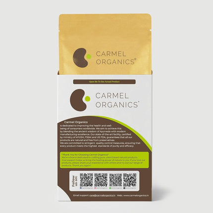 CARMEL ORGANICS Bacopa Monnieri/Brahmi Powder | 8 Ounce or 0.5 Lb/ 227 Grams(Pack of 1) | Natural and Pure Bacopa Powder Non-GMO | No Added Preservative