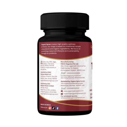 Organic Spree Triphala 120 Tablets - Amla, Haritaki & Bibhitaki - 60 Days Supply - Supports Digestion, Occasional Bloating & Colon Cleanse* | USDA Organic, GMP, HACCP Certified - Pack of 3