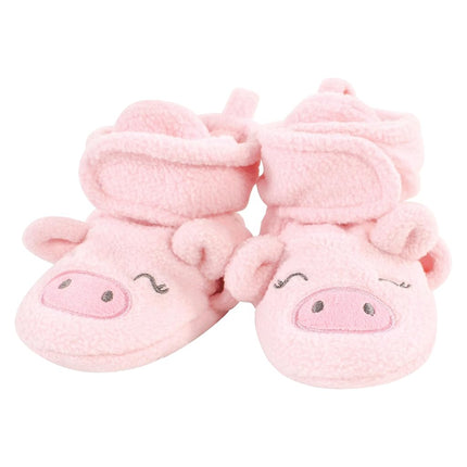Hudson Baby botines de lana suave para bebé, vaca y cerdo, 2 T (talla de niño)