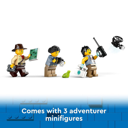 LEGO City Jungle Explorer Off-Road Truck Toy Building Set for 6 Plus Year Old Boys, Girls & Kids, Fun Birthday Gift Idea, Off-Road Vehicle with 3 Adventurer Minifigures and a Tiger Animal Figure 60426