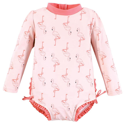 Traje de baño para bebé niña de Hudson Baby, flamenco rosa, 6-7 años