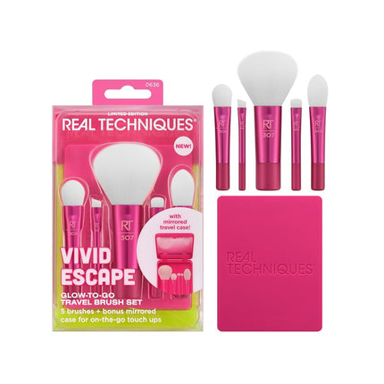 Real Techniques Vivid Escape Glow-To-Go Travel Mak