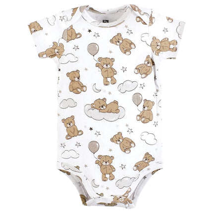 Lot de 3 bodys en coton Hudson Baby pour bébé unisexe, motif ourson rêveur, 12-18 mois