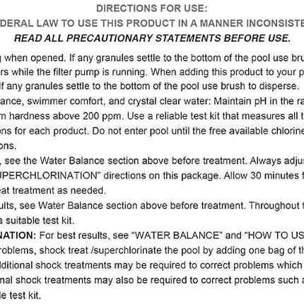 Drytec - Shock Treatment for Pools with Calcium Hypochlorite 1 – 1901
