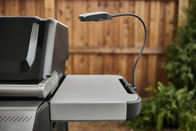 Weber Works Flexible Lighting/Snap On LED Lamp Works Side Rails on Compatible Grills, with Motion Sensor, Flexible Stem and Flashlight Function, 6.6 x 69.5 x 5.8 cm