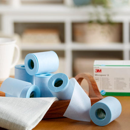3M Blue Silicone Medical Tape 2" x 5.5 yd 1 Box, 6 Rolls/Box 2770-2