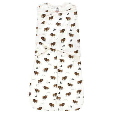 Saco de dormir convertible Hudson Baby unisex para bebé, búfalo salvaje, 3-9 meses