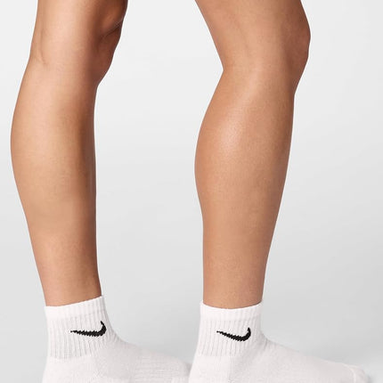 NIKE SX7669-100 Everyday Cushioned Socks Men's WHITE/BLACK Size M