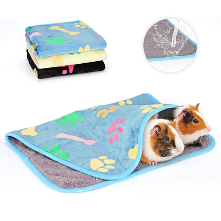 YUEPET 3 Pack Waterproof Guinea Pig Blankets, Flee
