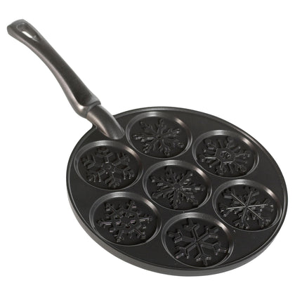 Nordic Ware Falling Snowflakes Pancake Pan, Cast-A