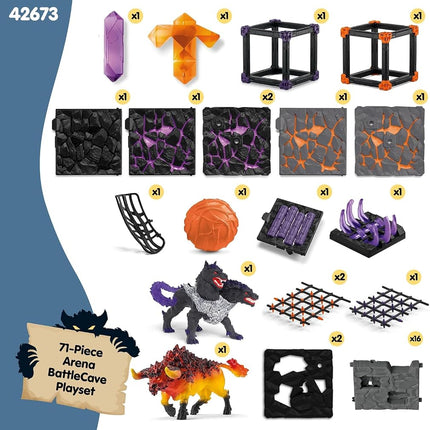 Schleich Eldrador - 71Pc Battlecave Arena: Lava Vs. Shadow | 42673