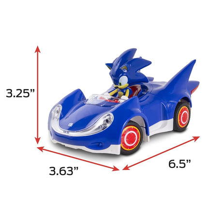 Sonic & Sega All-Stars Racing RC: Sonic - NKOK (681), 1:28 Scale 2.4GHz Remote Controlled Car, 6.5" Compact Design, Officially Licensed Sega Sonic The Hedgehog, Battery Powered, Ages 6+