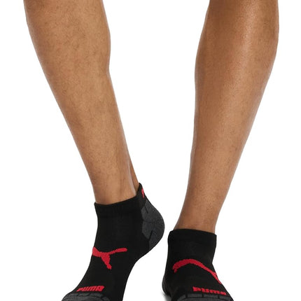 PUMA Men's 8 Pack Low Cut Running Socks, Black, US 10-13