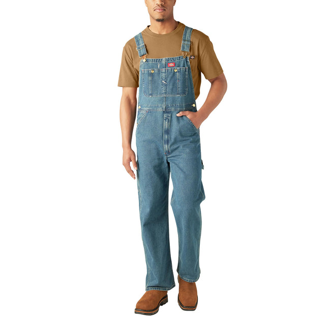 Dickies Men's Indigo Bib Overalls Coveralls, Mediu