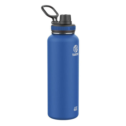 Bouteille d'eau Takeya Originals en acier inoxydable isolée sous vide, 40 oz, bleu marine