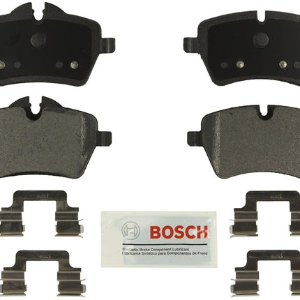 BOSCH BE1204H Blue Semi-Metallic Disc Brake Pad Set With Hardware - Compatible With Select Mini Cooper, Cooper Countryman, Cooper Paceman; FRONT