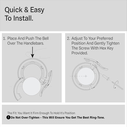 Knog Oi Prima Bike Bell – Loud 80dB Ring, Wrap-Around Design, WAVETEK Hammer, Durable Build, Easy Install – 2 Sizes to Ensure Correct Fit.