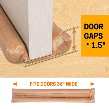 VISEMAN 36 Inch Under Door Stopper-Door Noise Blocker, Double Sided Door Stopper, Machine-Washable