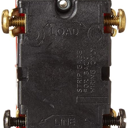 Leviton Toggle Double-Pole AC Quiet Switch, Extra Heavy Duty Grade, 1222-2W, White