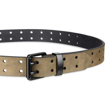 Dickies Men's Casual Double Prong Belt, Olive, Small