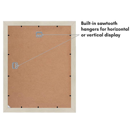 Americanflat 6x4 Collage Photo Frame with Shatter-Resistant Glass - Signature Collection - Fits Five 4x6 Photos or Use as One 11x14 Picture Frame for Wall Display - Light Wood