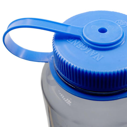 Nalgene Sustain Tritan BPA-Free Water Bottle Made with Material Derived from 50% Plastic Waste, 48 OZ, Wide Mouth, Grey