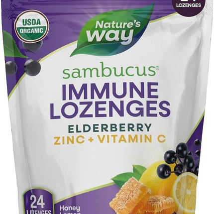Nature's Way Sambucus Zinc Lozenges with Elderberr