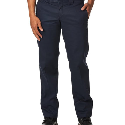 Dickies Men's Flex Work Pant Slim Straight Fit, Dark Navy, 30 32