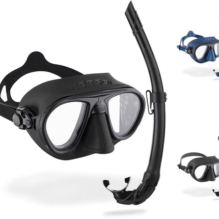 Cressi Calibro + Corsica Snorkeling Set - Black, U
