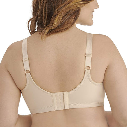 Vanity Fair Women's Full Figure Beauty Back Smoothing Bra, 4 Way Stretch Fabric, Lightly Lined Cups Up to H, Opaque, Damask Neutral, 36C